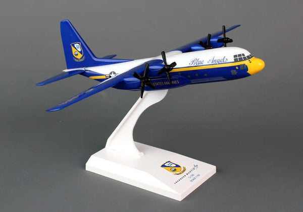 Skymarks 1/150 US Marines Lockheed C-130 Blue Angels Fat Albert Model with Stand