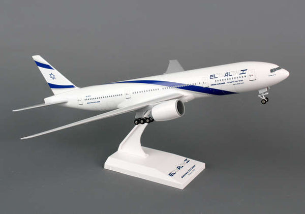 Skymarks El Al  777-200 1/200 Scale Plane with Stand and Gears
