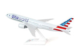 Skymarks American Airlines One World Livery Boeing 777-200 1/200 Scale with Stand