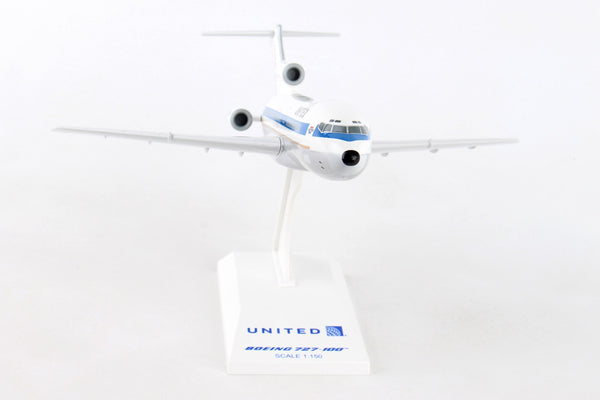 Skymarks Model United Airlines 727-100 N7001U Museum of Flight 1/150 Scale with Stand