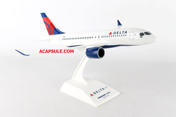 skymarks Delta Airlines Bombardier CS 100 1/100 Scale Plane with Stand SKR914