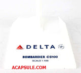 skymarks Delta Airlines Bombardier CS 100 1/100 Scale Plane with Stand SKR914