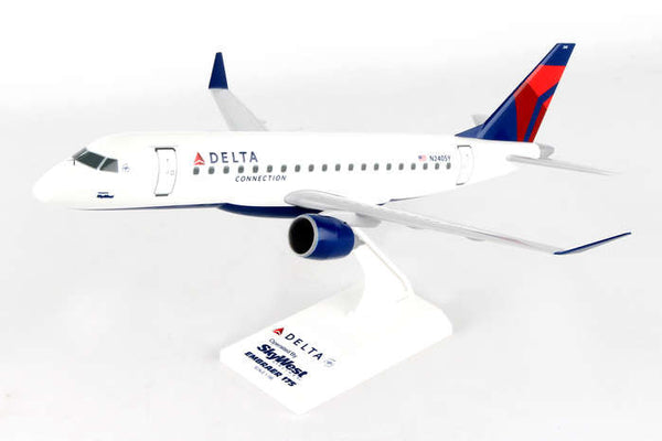 Skymarks Delta Connection Skywest Airlines ERJ175 1/100 Scale Plane with Stand N240SY