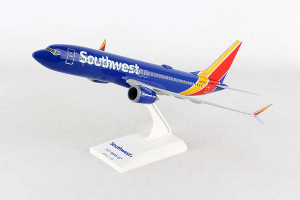Skymarks SKR938 Southwest Boeing 737 Max 8 1/130 Scale Model with Stand N8706W