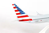 Skymarks American Airlines Boeing 737 Max 8 1/130 Scale Model with Stand N324RA