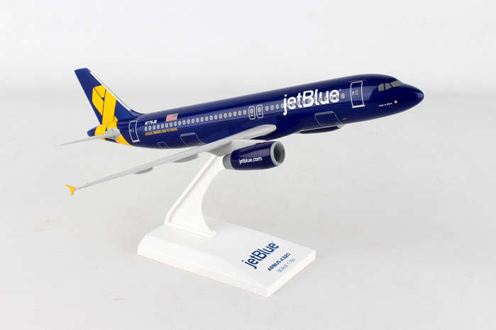 Skymarks Jetblue Vets in Blue Airbus A320 N775JB 1/150 Scale